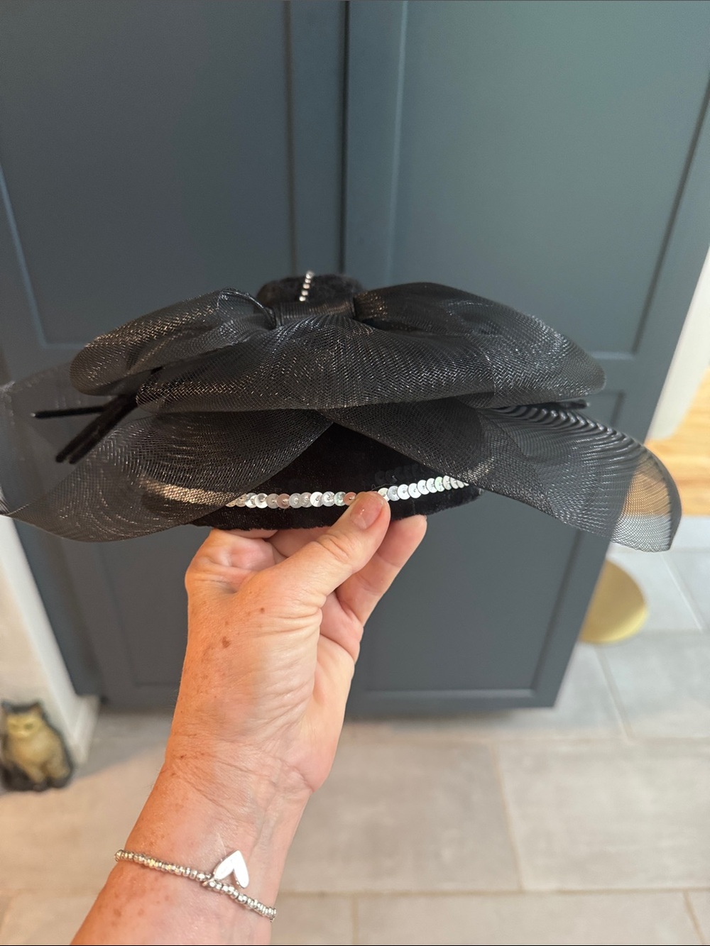 Black Spider Accent Fascinator Hat - Unbranded - Picture 6 of 6